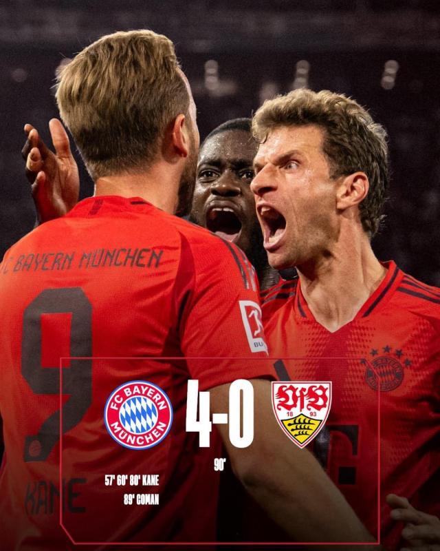 凯发官方网站-【德甲】凯恩戴帽，科芒进球，拜仁主场4比0斯图加特